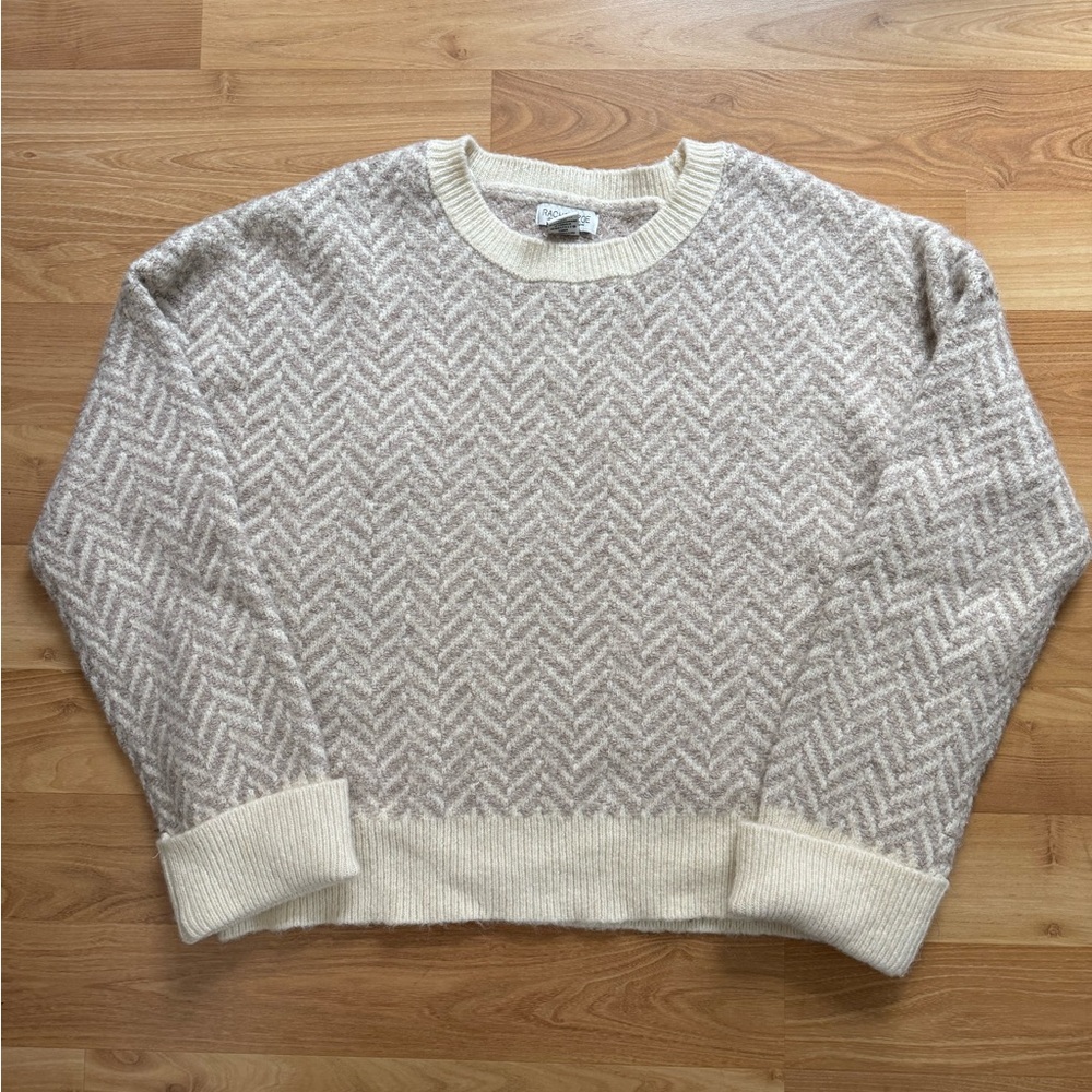 Rachel Zoe Cream and Beige Knit Sweater